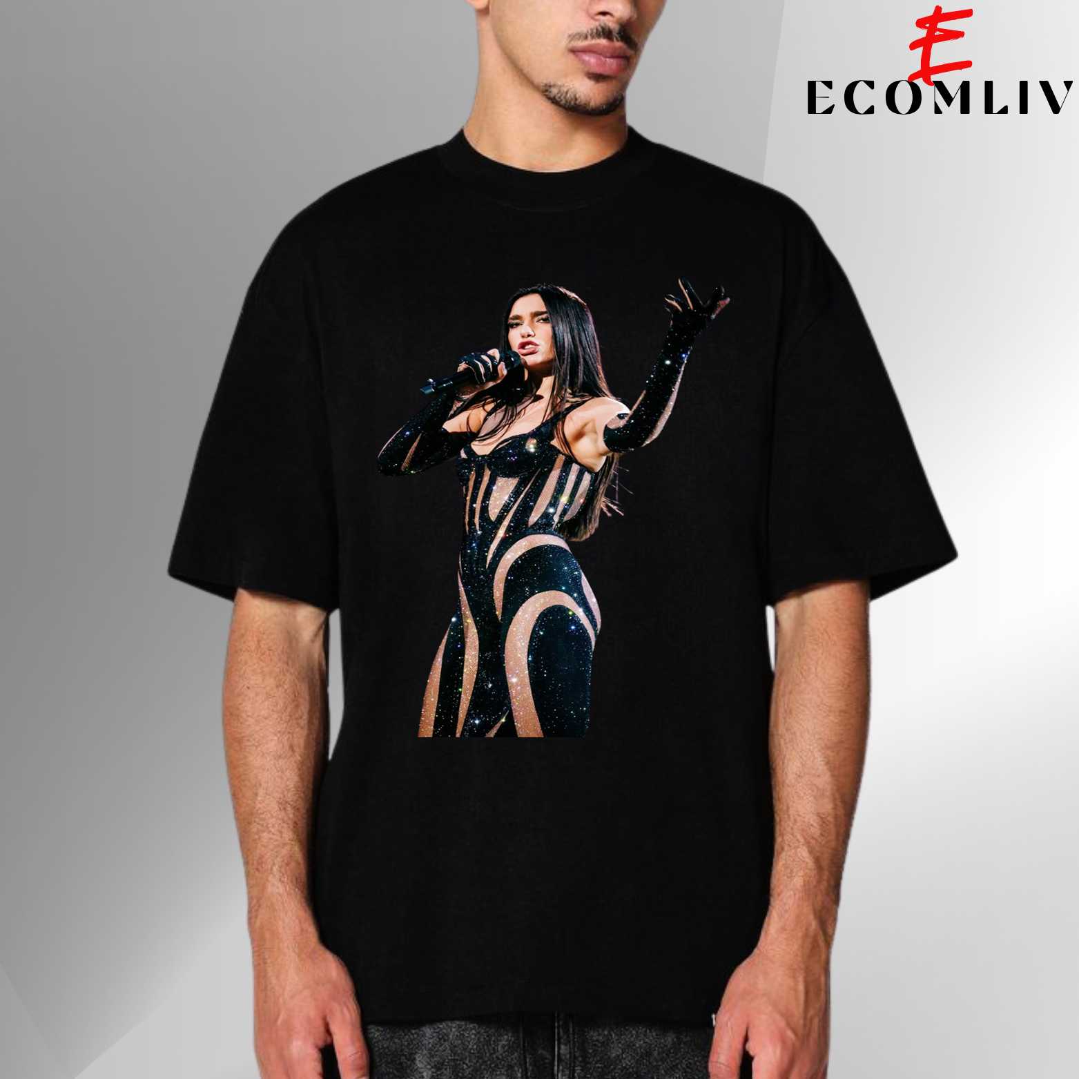Dua Lipa T Shirt, Unisex Tee, Fan Collector Streetwear, Concert Merch Gift